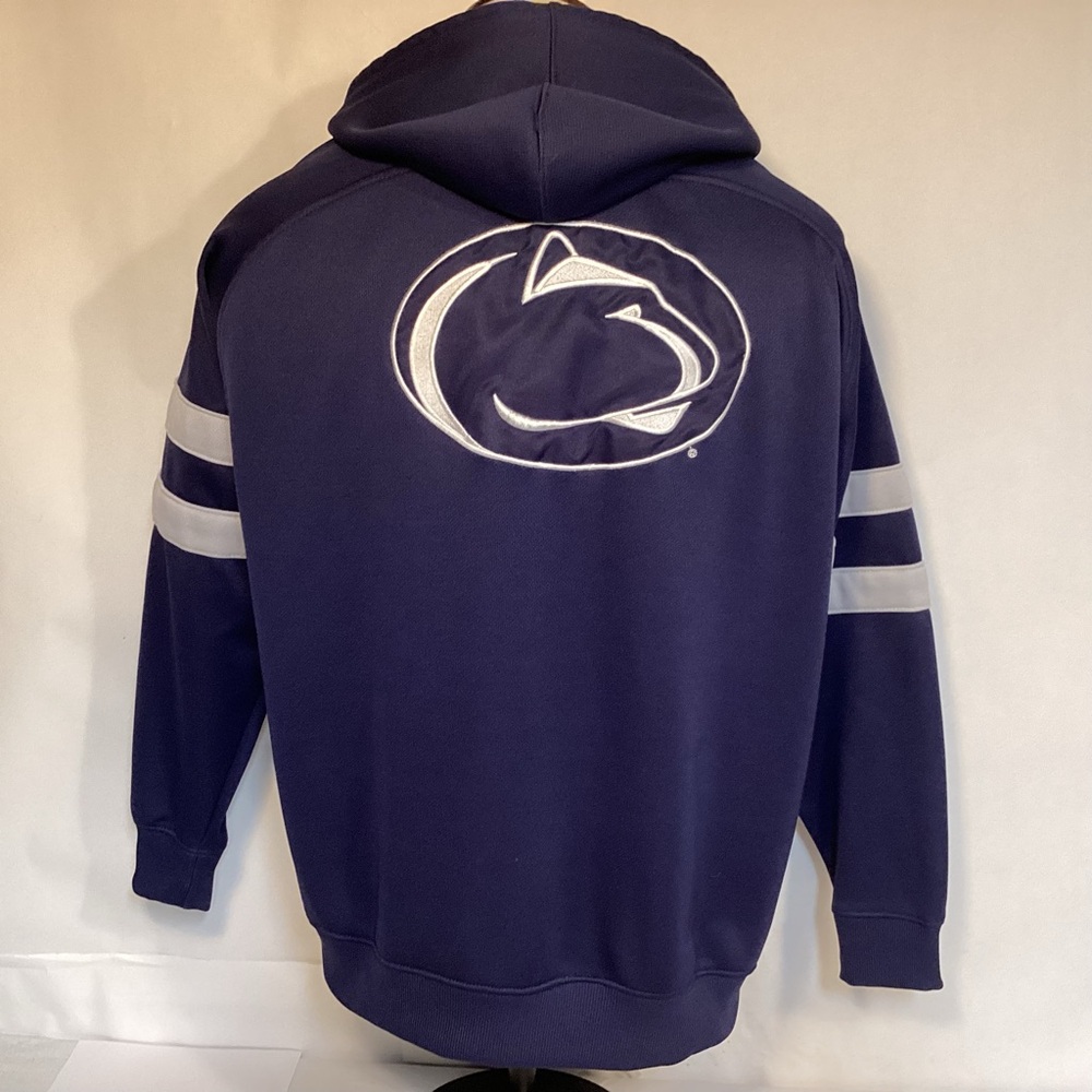 Pro Edge Penn State Nittany Lions Dark Blue Hoodie with White Stripes
